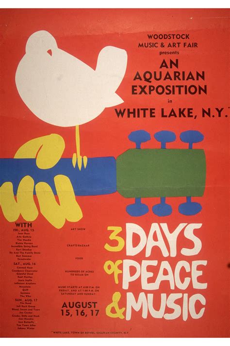 woodstock festival 1969 poster